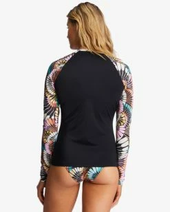 Cheap ⭐ Billabong A/DIV UPF 50 Long Sleeve Rashguard BLACK MULTI 2 👍 -Womens-Collection-Adventure-Division Sales abjwr00227 billabongw bml2 bck1 1