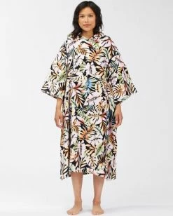 Best deal 🎁 Billabong 👩 Women's Hooded Changing Towel PARADISE BLACK 👏 -Womens-Collection-Adventure-Division Sales abjww00101 billabongw kvd6 frt1 1