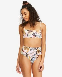 Hot Sale 🎉 Billabong Postcards From Paradise High Retro Reversible High-Waisted 👙 Bikini Bottoms MULTI 😉 -Womens-Collection-Adventure-Division Sales abjx400436 billabongw mul frt1 1