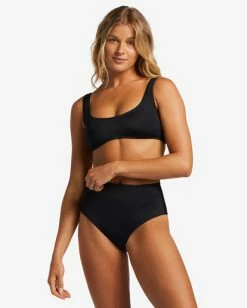 Best deal ⭐ Billabong A/Div Medium 👙 Bikini Bottoms WILD ROSE ✔️ -Womens-Collection-Adventure-Division Sales abjx400465 billabongw blk frt1 1