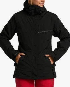 Cheapest 🤩 Billabong A/Div Eclipse 15K Insulated Snow Jacket SCARLET ❤️ -Womens-Collection-Adventure-Division Sales ebjtj00116 billabongw blk dtl2 1