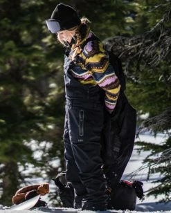 Promo 🔔 Billabong A/Div Drifter STX 45K Shell Bib Snow Pants BLACK 👏 -Womens-Collection-Adventure-Division Sales ebjtp00109 billabongl blk frt1 1