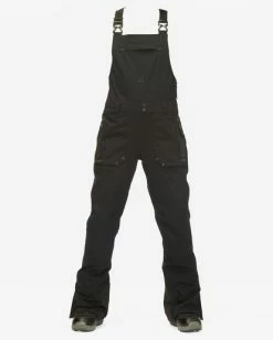 Promo 🔔 Billabong A/Div Drifter STX 45K Shell Bib Snow Pants BLACK 👏 -Womens-Collection-Adventure-Division Sales ebjtp00109 billabongv blk frt1 1