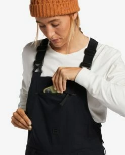 Promo 🔔 Billabong A/Div Drifter STX 45K Shell Bib Snow Pants BLACK 👏 -Womens-Collection-Adventure-Division Sales ebjtp00109 billabongw blk dtl1 1