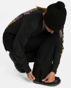 Best Sale 🧨 Billabong A/Div Nela 45K Insulated Snow Pants SCARLET ⭐ -Womens-Collection-Adventure-Division Sales ebjtp00110 billabongw blk dtl1 1