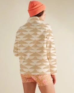 Budget 🔥 Billabong A/Div Boundary Mock Half-Zip Pullover ANTIQUE WHITE 🛒 -Womens-Collection-Adventure-Division Sales j6703bbo billabongw anw bck1 1